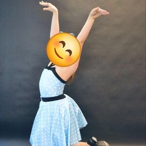 Blue Polka Dot Kids Costume